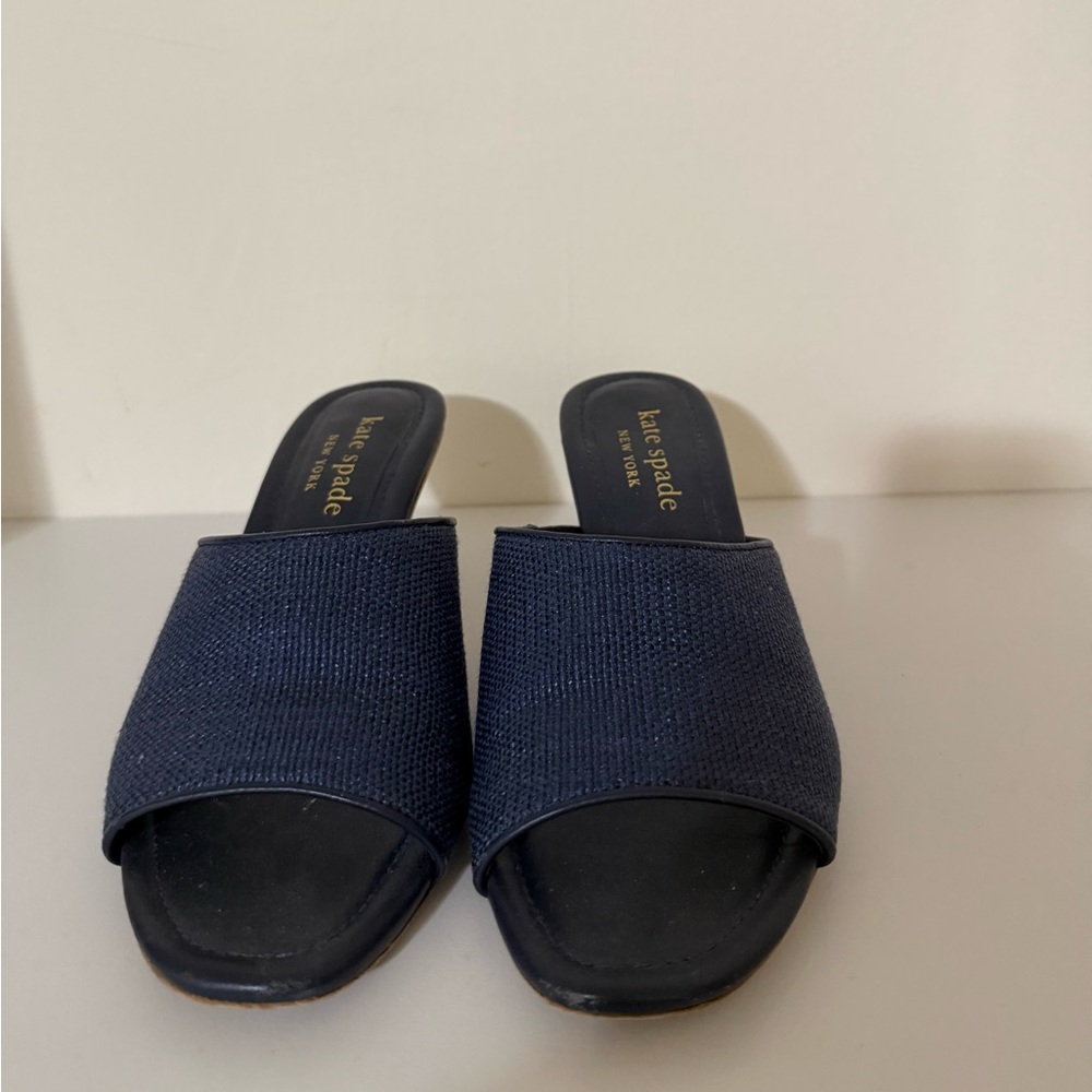 Kate Spade Malibu Raffia Mules